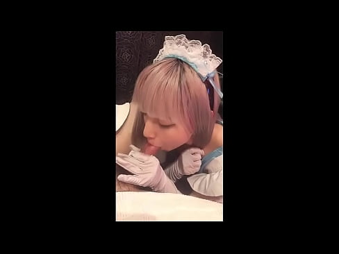 ❤️ Japanisches Idol [mayuka], französisches Dienstmädchenkostüm, Teil 1, Blowjob und Wichsen mit Lotion Sex bei uns ❌️